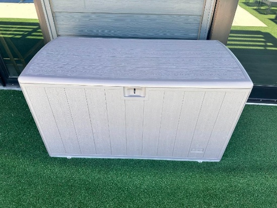 (2) PDG Deck Storage Boxes, 1 is Somewhat Damaged, See Images