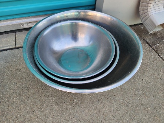 3 Qty. Stainless Steel Mixing Bowls
