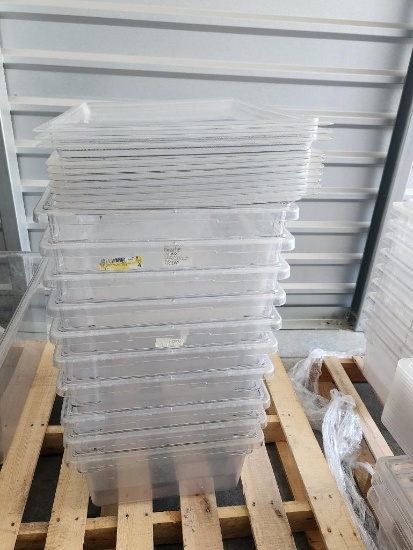 10 Qty. 18in x 26in Food Storage Containers w/ Lids