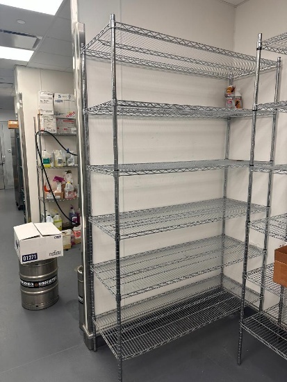 NSF Chrome 6-Shelf Commercial Restaurant Shelving Unit, 86in x 60in x 21in, Advance-Tabco