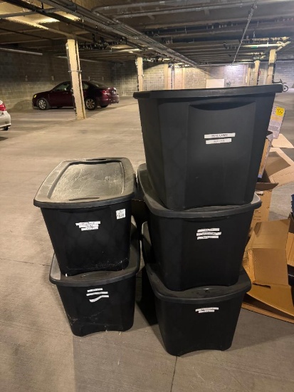 Five Tubs Full of Barrel & Vine Clothing and Swag, All Sizes