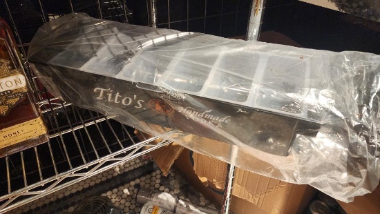 NIB Tito's Vodka 6-Compartment Cocktail Garnish Tray