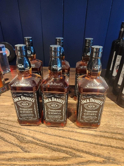 6 Bottles of Jack Daniels Old No. 7 1L