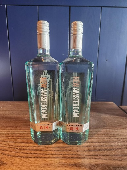 2 Bottles of New Amsterdam Stratusphere Gin Original 1L