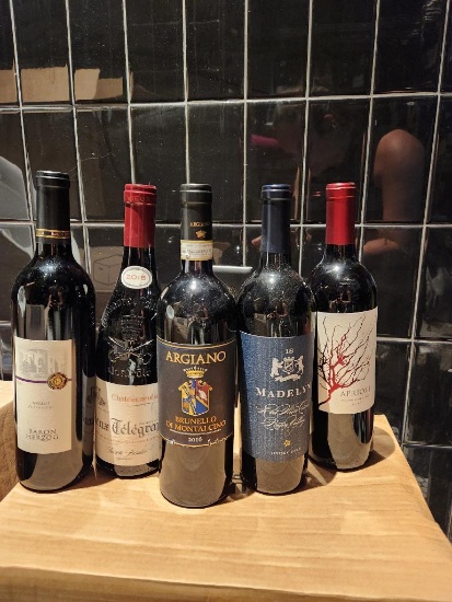 5 Bottles of Red Wine 750ml