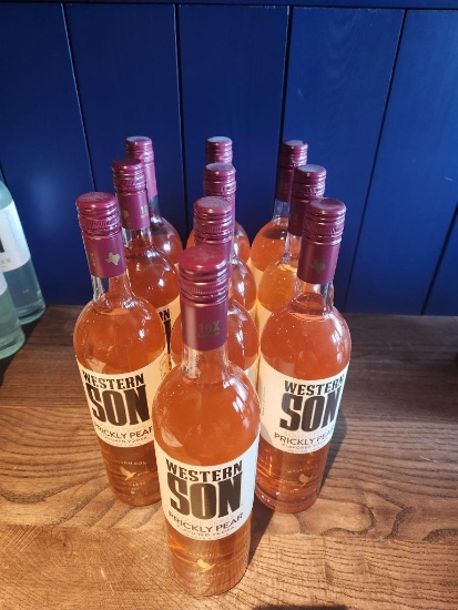 10 Bottles of Western Son Prickly Pear Vodka1L