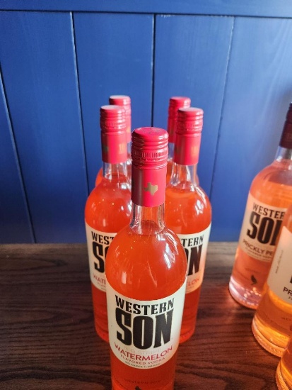 5 Bottles of Western Son Watermelon Vodka1L