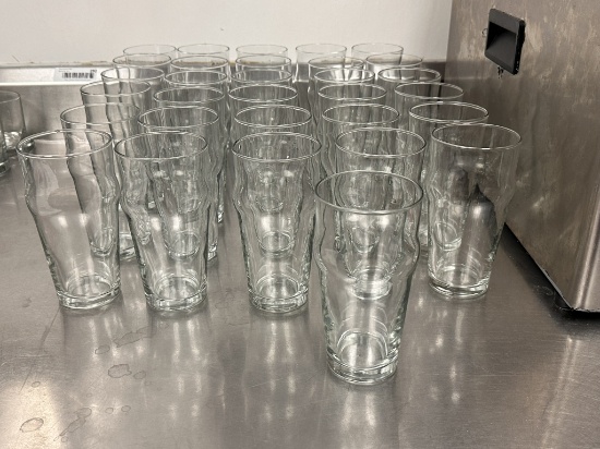 Lot of 30 English Pub Glasses