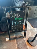 Chalk Menu Sidewalk Sandwich Sign