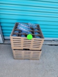 2 Racks of Hard Plastic NSF Drink Cups, Stackable, 36 Total Glasses