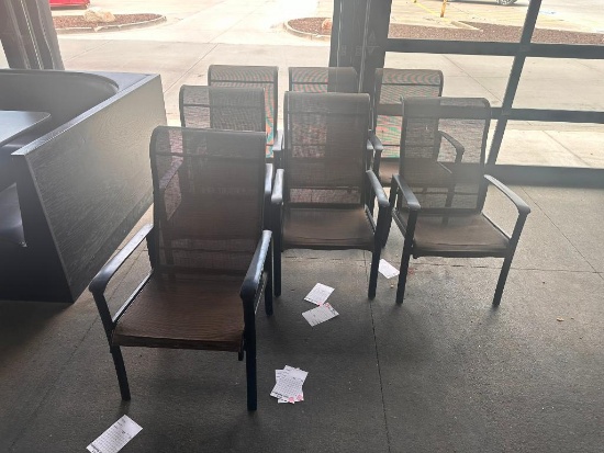 Seven Patio Chairs or Outdoor Chairs, Sold All for One Bid
