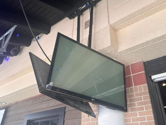 (2) Two, LG HD Plasma TV, 50in, Model: 50PT350 w/ Ceiling Mount