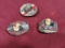 Lot of 3 Nebraska Huskers Football Collectible Belt Buckles