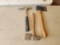 Lot of 3 Upholstery Hammer, Hatchet Hammer & Axe