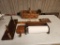 Vintage Wooden Wall Hangers & Basket