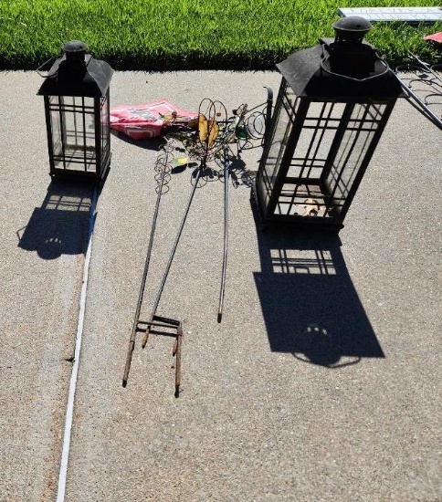 Lanterns, Garden Flag Pole, Garden Ornaments, etc
