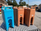 (3) Cambro 500LCD Camtainer 4.75 Gallon Insulated Beverage Dispensers