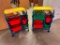 Pair of Mobile Play Storage Carts, Primary Colors, Great for Storing Toys or Supplies, Copernicus