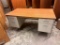 Double Pedestal Desk, 5-Drawers, 60in x 30in x 29in