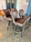 Classic Modern Swivel Bar Stool w/ Metal Frame, Padded Bucket Seat, Sold 4x$