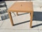 Outdoor Patio Table, HD Plastic, 31-1/2in Square, 30in H w/ Center Hole for Umbrella, Includes