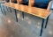 Solid Wood Top Community Bar Height Table, 12ft x 30in x 43in H