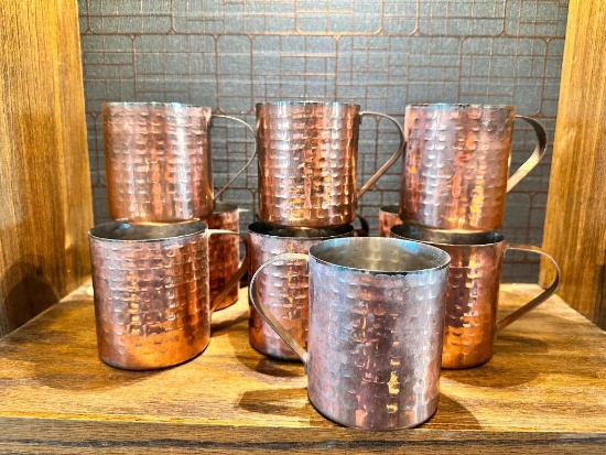 (10) Copper Moscow Mule Mugs