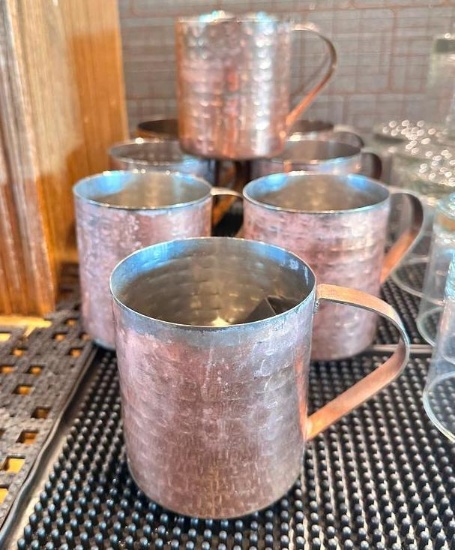 (9) Copper Moscow Mule Mugs