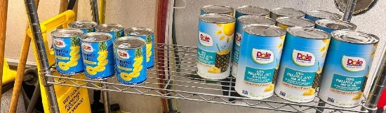 11 Cans of Dole Pineapple Juice and 6 Cans of Pineapple Slices
