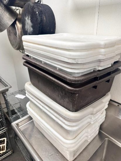 Bus Tubs w/ Lids, Entire Stack, One Price