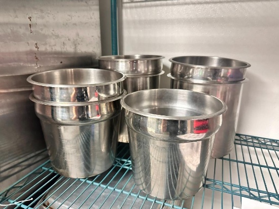 Stainless Steel Vegetable Insert Pans (Soup Pans) w/ Inner/Outer Pans, See Images