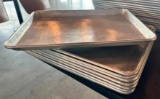 Lot of 8, 1/2-Size Aluminum Sheet Pans, 18in x 13in, Sold by the Pan x's the High Bid, 8/$
