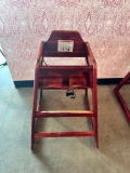 Thunder Group Wood Commercial High Chair