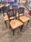4 Qty. - Restaurant Chairs, Metal Frames, Padded Seat, Fancy Design Back, Sold 4x$