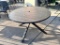 Outdoor Metal Patio Table, 46in Dia. 29in H