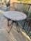 Stone Top Mosaic Design Patio Table, 30in Dia. Some Minor Flaws, See Images