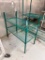 Green Epoxy Shelving Unit, 36in x 36in x 18in, 2-Shelves