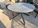 Outdoor Metal Patio Table, 46in Dia. 29in H