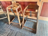 Pair of WINCO Wood High Chairs