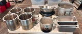 Bain Marie Pots, Stock Pots, 1/2 Size Steam Pans, Colander, Fryer Basket