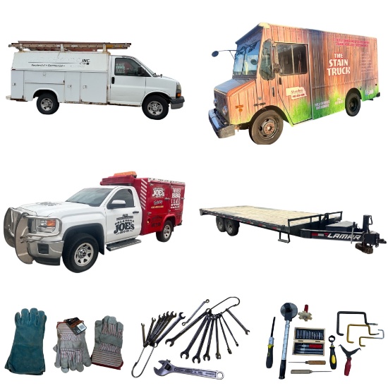 Vehicles, Trailer, Catering Truck and Tools