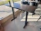 High-Top Restaurant Table, 60in x 24in x 42in H, Double Pedestal Base