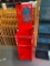 Diecut Steel Merchandising Shelving Unit, Red, 39in H
