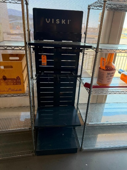 Metal Merchandiser w/ Adjustable Shelves, 76in x 16in