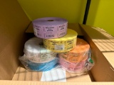 Six Rolls of New Raffle Tickets