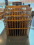 Flush Back Wood Wine Storage and Merchandising Storage Rack, 65in x 48in x 26in