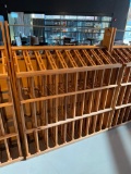 Dual-Side Wood Wine Storage and Merchandising Storage Rack, 56in H x 26in x 50in