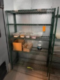Green Epoxy NSF Restaurant Dunnage Shelving Unit, 74in x 48in x 18in