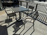 EMU Outdoor Patio Table w/ 4 Chairs, All for One Bid