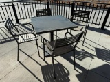 EMU Outdoor Patio Table w/ 4 Chairs, All for One Bid